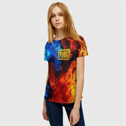 Женская футболка 3D PUBG - фото 2