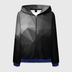 Мужская толстовка 3D на молнии Poly Abstract