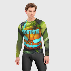 Мужской рашгард 3D Fortnite flaming Pumpkin Jack - фото 2