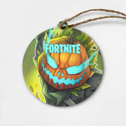 Деревянная игрушка круг Fortnite flaming Pumpkin Jack