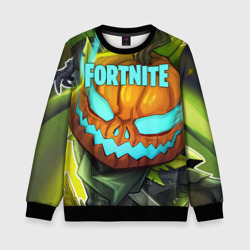 Детский свитшот 3D Fortnite flaming Pumpkin Jack