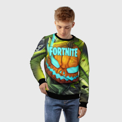 Детский свитшот 3D Fortnite flaming Pumpkin Jack - фото 2
