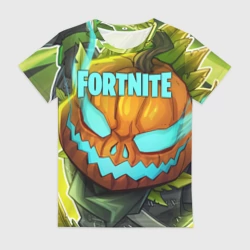 Женская футболка 3D Fortnite flaming Pumpkin Jack