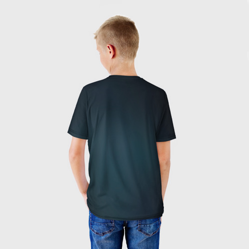 Детская футболка 3D с принтом Claire Redfield, вид сзади #2