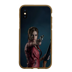 Чехол для iPhone XS Max матовый Claire Redfield