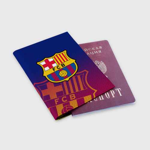 Обложка для паспорта матовая кожа Барселона - фото 3