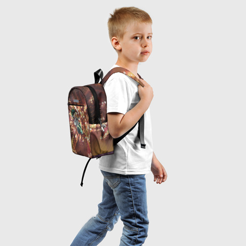 Детский рюкзак 3D с принтом Моя геройская академия, вид сзади #1