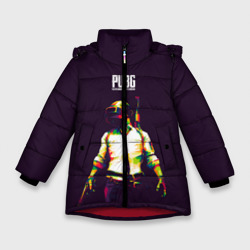 Зимняя куртка для девочек 3D PUBG. Lowpoly