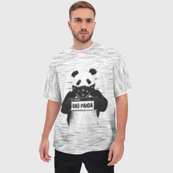 Мужская футболка oversize 3D Bad Panda - фото 2