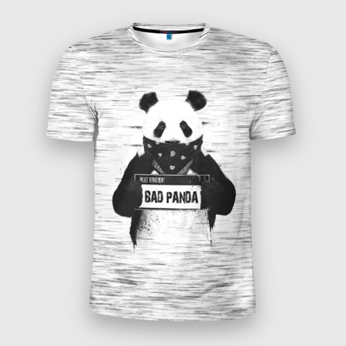 Мужская футболка 3D Slim Bad Panda, цвет 3D печать