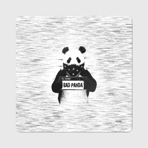 Магнит виниловый Квадрат Bad Panda