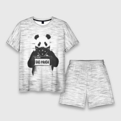 Мужской костюм с шортами 3D Bad Panda
