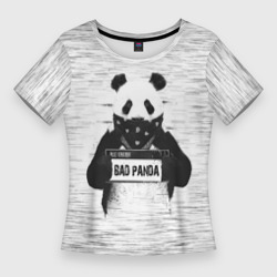 Женская футболка 3D Slim Bad Panda