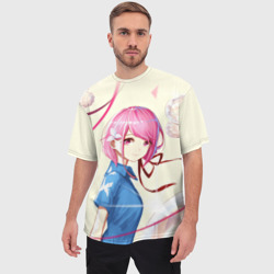 Мужская футболка oversize 3D Girl Anime - фото 2