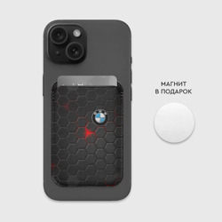 Картхолдер Magsafe магнитный Карбон и BMW - фото 2