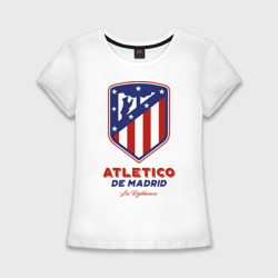 Женская футболка хлопок Slim Атлетико Мадрид