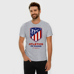Мужская футболка хлопок Slim Атлетико Мадрид - фото 2