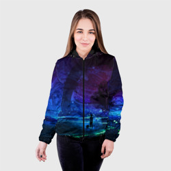 Женская куртка 3D Парень и космос - фото 2