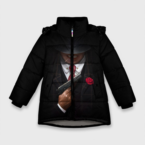 Зимняя куртка для девочек 3D Mafia, цвет светло-серый