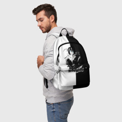 Рюкзак 3D Бездомный бог черное и белое - фото 2