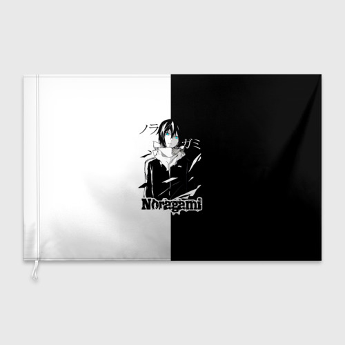 Флаг 3D Бездомный бог черное и белое - фото 3