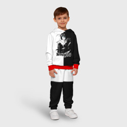 Детский костюм с толстовкой 3D Бездомный бог черное и белое - фото 2