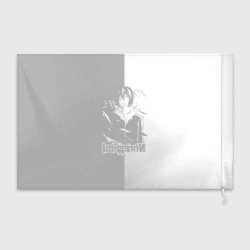 Флаг 3D Бездомный бог черное и белое - фото 2