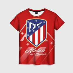 Женская футболка 3D Атлетико Мадрид