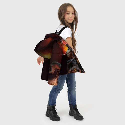 Зимняя куртка для девочек 3D Демон-Всадник Darksiders, цвет красный - фото 6