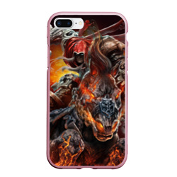 Чехол для iPhone 7Plus/8 Plus матовый Демон-Всадник Darksiders