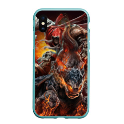 Чехол для iPhone XS Max матовый Демон-Всадник Darksiders