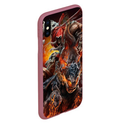 Чехол для iPhone XS Max матовый Демон-Всадник Darksiders - фото 2