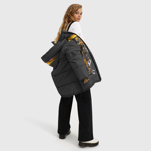 Женская зимняя куртка Oversize Bumblebee, цвет черный - фото 5
