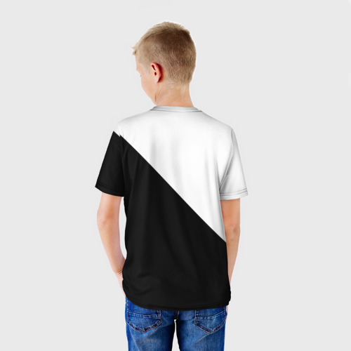 Детская футболка 3D с принтом Бездомный Бог, вид сзади #2