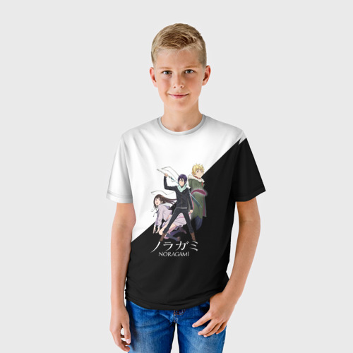 Детская футболка 3D с принтом Бездомный Бог, фото на моделе #1