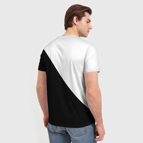 Мужская футболка 3D с принтом Бездомный Бог, вид сзади #2