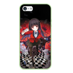 Чехол для iPhone 5/5S матовый Kakegurui шахматная доска