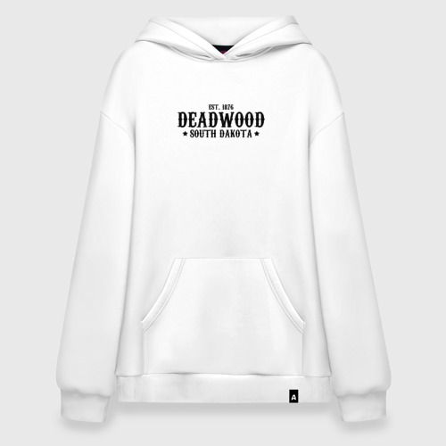 Худи SuperOversize хлопок Deadwood (Дедвуд), цвет белый