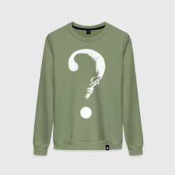 Женский свитшот хлопок Вопросительный череп