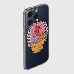 Чехол для iPhone 15 Pro Max силиконовый с защитой камеры Внутри Меня Котики в грудной клетки - фото 2