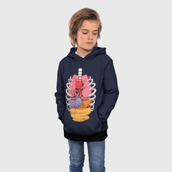 Детская толстовка 3D Внутри Меня Котики в грудной клетки - фото 2