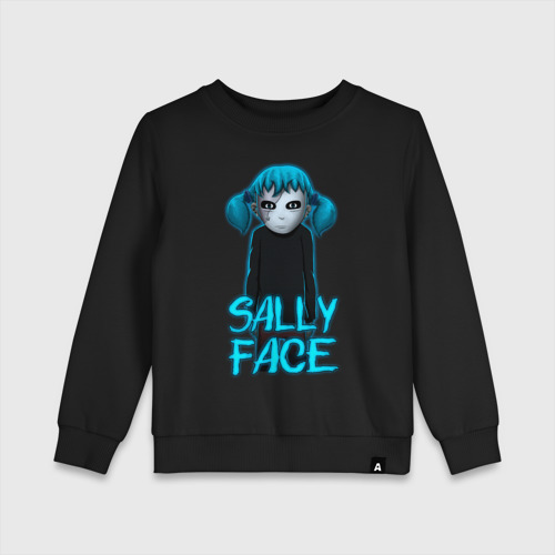 Детский свитшот хлопок Sally Face (ХЛОПОК), цвет черный