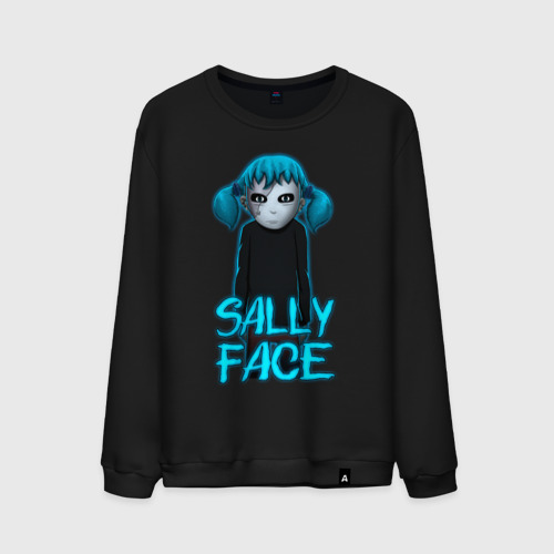 Мужской свитшот хлопок Sally Face (ХЛОПОК), цвет черный