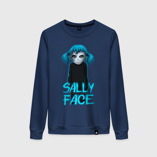 Женский свитшот хлопок Sally Face (ХЛОПОК), цвет темно-синий