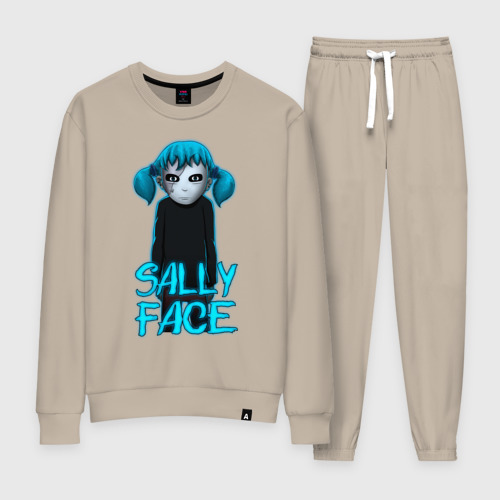 Женский костюм хлопок Sally Face (ХЛОПОК), цвет миндальный