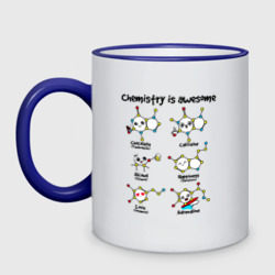 Кружка двухцветная Chemistry is awesome