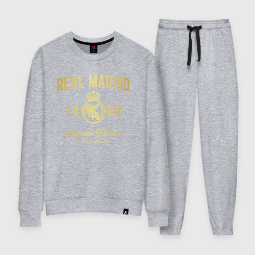 Женский костюм хлопок Реал Мадрид, цвет меланж