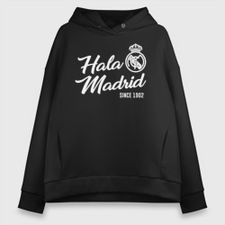 Женское худи Oversize хлопок Реал Мадрид