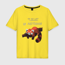 Мужская футболка хлопок Oversize To do list: [v] Nothing