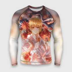 Мужской рашгард 3D Бездомный Бог. Юкинэ в цветах